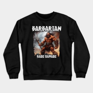 Barbarian Rage Damage Crewneck Sweatshirt